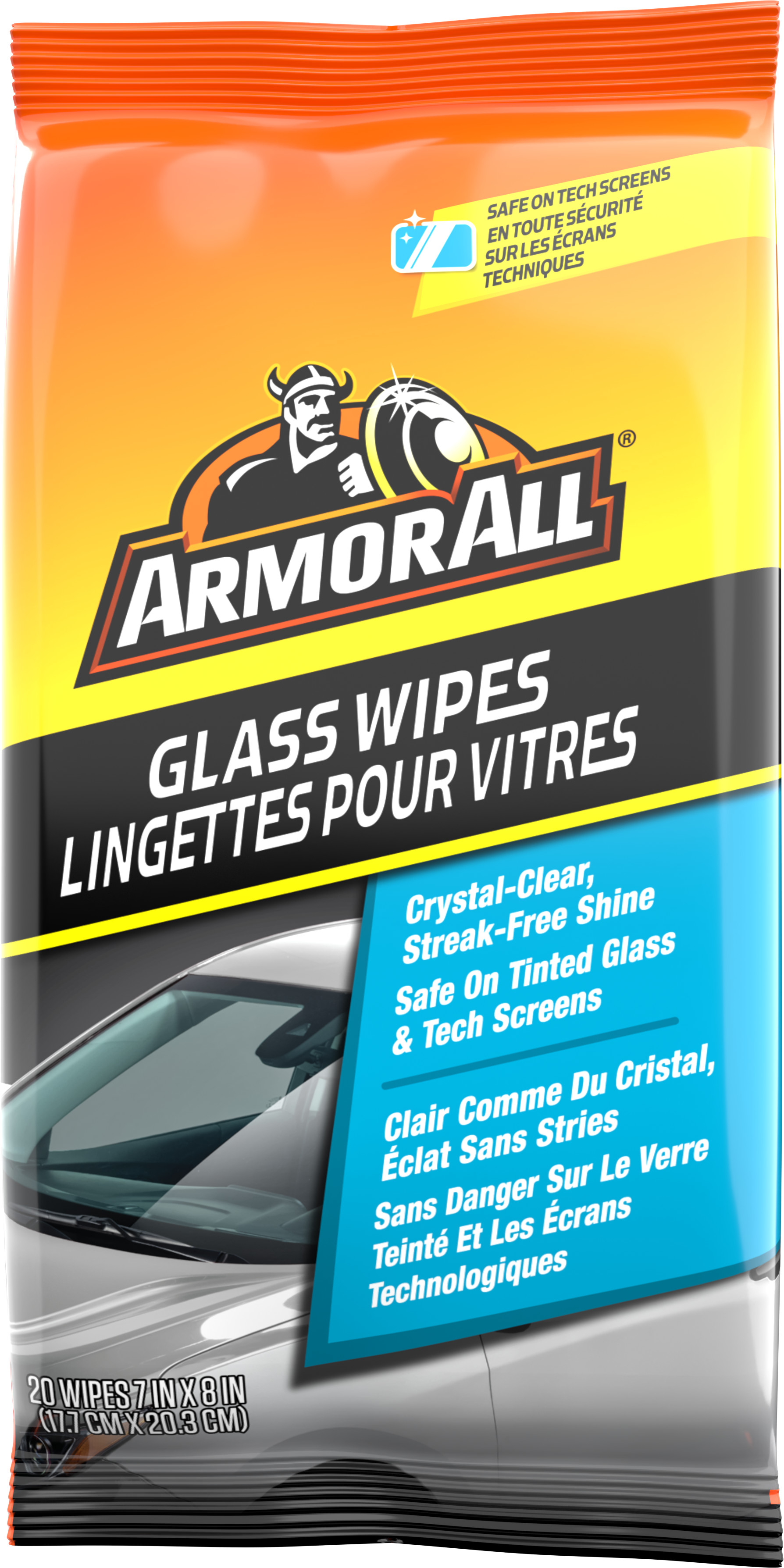 Glass Crystal-Clear Flat Pack - 20 Wipes